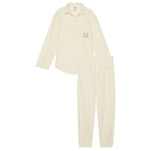 NWT PINK Victoria's secret Polar Fleece Jogger Pajama Set